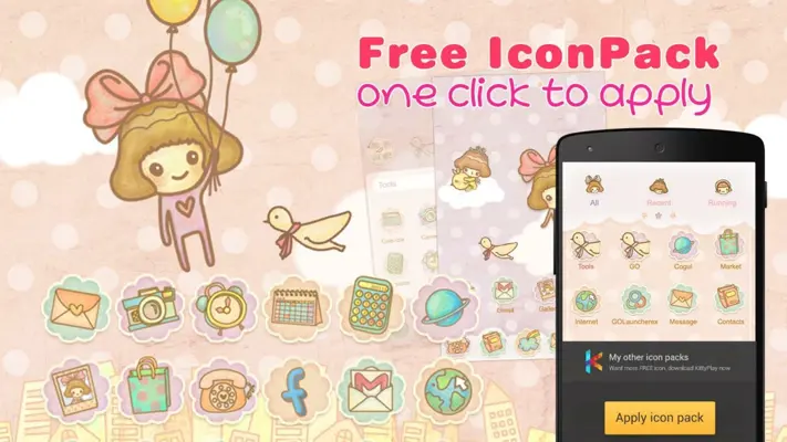 Ssonyeo of the sky IconPack android App screenshot 3